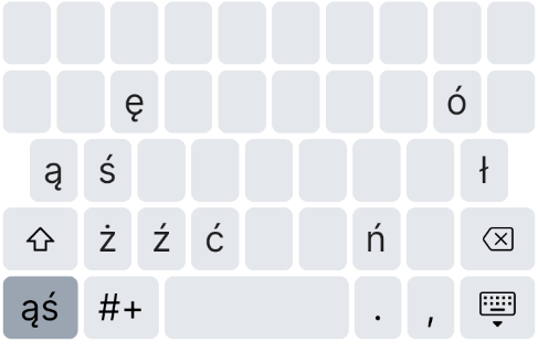 Klawiatura z polskimi znakami