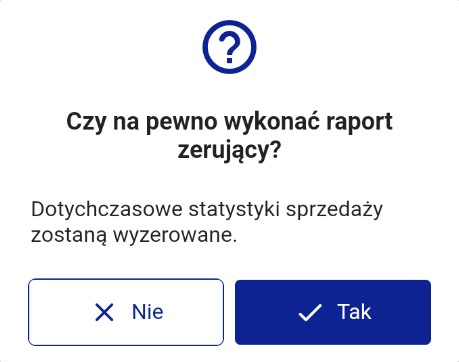 pytanie o raport zerujący